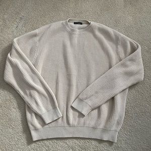 Brandy Melville chunky oversized sweater cream